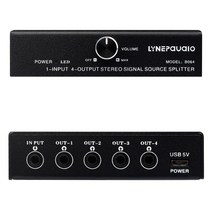 오디오 주파수 신호 분배기 장치 비소비 출력 3.5mm 인터페이스 1 in 4 out, [01] RCA Interface