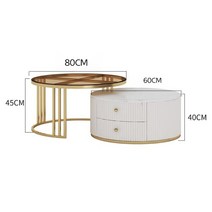 신소재 소파 스크래치 방지 방수처리 쇼파 곡선 라운딩 소파, N.B타입 슬레이트 커피 테이블