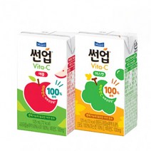 썬업 VITA-C 2종 머스캣/애플 125ml 48개입/어린이음료/어린이주스매일, 썬업 VITA-C 머스캣 125ml 48개