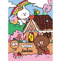 아트박스/퍼즐사랑 108피스 직소퍼즐 - 라인 프렌즈 달콤한 친구, 단품, 옵션선택:본품