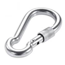 스텐 잠금 비너 카라 고리 비너 캠핑 에어팟 카라비나 캠핑 타프 소형 4mm 5mm 6mm 7mm 8mm 9mm 10mm 11mm, SUS 잠금비너