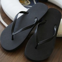 블랙 심플 쪼리 조리 바닷가 휴양지 바캉스