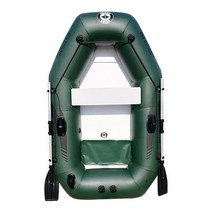 단일 1.75m PVC 낚시 보트 풍선 수상 스포츠 조정 카약 카누 뗏목 딩기 호버크라프트 에어 플로어, [04] Armygreen