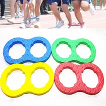 2인3각 달리기 운동회용품 체육대회 계주 릴레이 단합, 색상랜덤