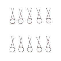 DIY 모델 제작 및 조립력 스토리지 스프링용 1.6x18mm 토션 스프링 10 개