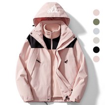 남녀 공용 탈부착형 야광 등산 스키 투피스 코트