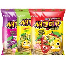 크라운 새콤달콤 200g 딸기 포도 복숭아 키위 레모네이드 대용량 캔디, 새콤달콤 200g 포도 복숭아