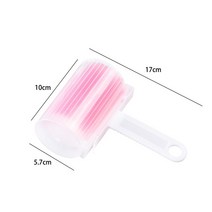 흡진기 흡입 빨수있는 옷 머리 끈끈한 롤러 재사용 할 휴대용 가정 청결한 애완 동물 제거제 양탄자 침대, 06 Pink with cover