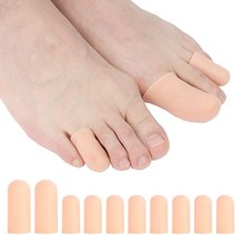 소건막류교정기 무지외반증 발가락교정 실리콘 발가락 캡 보호대 커버 10 개/5 쌍 엄지 슬리브 옥수수 물, 02 skin