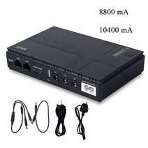 무정전 전원 공급 장치 5V 9V 12V 미니 UPS 배터리 백업 대용량 CCTV 카메라 모뎀 라우터 장비, 04 US Plug-10400mAh