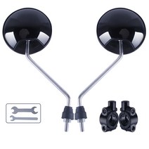 JINGHENG 자전거사이드미러 자전거백미러, 블랙