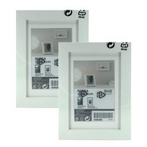 이케아 액자 리바 화이트 10x15cm 2개