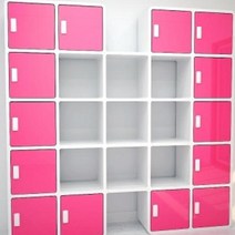 오픈형책장 거실책꽂이 서재장 더크린 DIY 3 TBC5 5D14 수납함 공간분리 아이방, 핑크