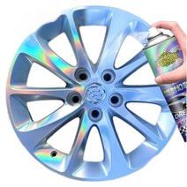 실버 휠 홀로그램 도금 3D 감광 착시 도색 자동차 페인트 레이저 스프레이, 2K 자동차 바니시