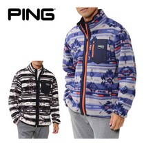 핑 골프웨어 프린트 후리스 풀집업 자켓 점퍼 방풍 2022