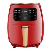 기름 없는 전기 에어 프라이어 110v 220v 4.5ltouch screen multifunction 건강 딥 프라이 오븐 토스터 뜨거운 에어 프라이어 오일 프리, 110v 레드, 에게