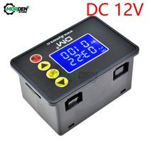 타이머 DC 12V 24V AC 110V 220V 프로그래밍 가능 디지털 시간 지연 스위치 릴레이 T2310/ T3230 오픈 제어 모듈 0-999 s/min/hour, [06] DC 12V, 06 DC 12V