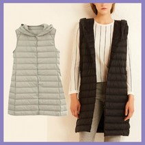 캐주얼 엄마룩 직장인조끼 가벼운 롱조끼 후드조끼 경량패딩조끼 패딩조끼