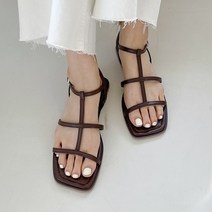 엘빈 플랫 슬림 스트랩샌들 RZ44