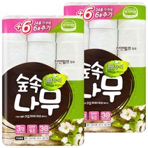 숲속나무프리미엄 3겹 30롤 2팩