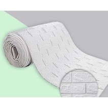 써모사이딩 거실아트월 템버보드 폼패널 3d 벽지 70 cm 1 m 연속 벽돌 패턴 홈, 70cmx1m, 하얀