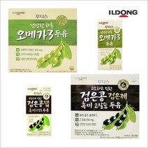 일동후디스 건강한하루 오메가3 두유 검은콩 검은깨 흑미 고칼슘 두유 190mlX16개입