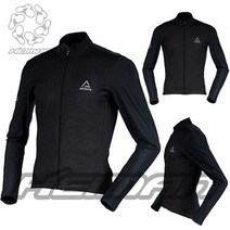 하이만프로 겨울방풍 자전거져지 스톰3L 블랙 기모 저지 자전거의류 싸이클복 상의 긴팔 방수 국산