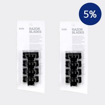블락 6중 면도날 4개입 X 2EA - Blak Blade 면도기 남자수염다듬기