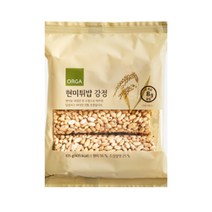 ORGA 간식 현미튀밥 강정 (105g) 탕비실 회사 어린이 성인 캠핑 차박 홈파티 영화 선물, 10개