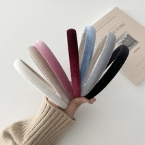 벨벳 심플 슬림 머리띠 7color