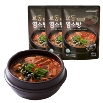 교동 프리미엄 염소탕 어르신 몸보신 보양식, 3개, 450g