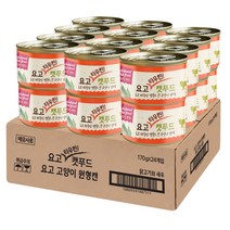 요고 타우린 저염 무스 고양이 습식캔, 요고 고양이습식캔 170g*24캔 닭고기와새우