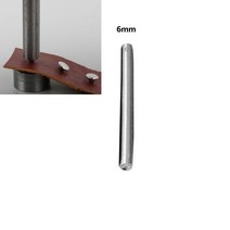 펀칭 펀처 구멍 Steel Spike Studs Puncher Mushroom Domed Snap Rivet Setting Tool Leather Hole Opener, 02 6mm