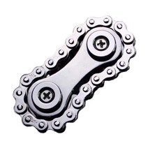 자이로 스코프 기어 스프로킷로드 자전거 스위블 스티어링 휠 손가락 스프로킷, 은