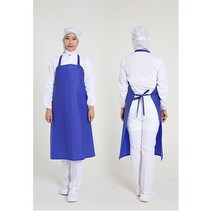 우레탄앞치마(중75*85cm)/목끈형, 검정(반투명)