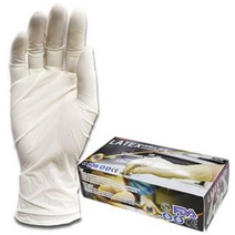 미용실 위생염색용 아이보리 라텍스장갑 M 100매 학교 맛사지실 식품공장 주방