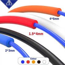 MellowPTFE 튜브 Teflonto 1.75mm/3.0mm TLFeeder Ender 3 Prusa I3 보우덴 핫 엔드 압출기 3D 프린터, 2M ID 2MM OD 3MM_빨간