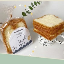 5P 도톰 식빵 수세미 수제 거품잘나는 아크릴 주방 설거지, 1개, 1개