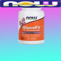 바나바잎 글루코핏 나우푸드 glucofit 허브 바나바에서 추출 I8% 코로솔산 소프트젤 [6O정*1병]