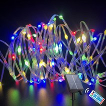 HK.SELL 삼선 빅큐빅 줄전구 20m 200구+리드선 3m, 태양열 공급-칼라