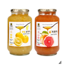씨밀레 봉밀 유자차2kg 자몽차 2kg, 1세트, 2kg