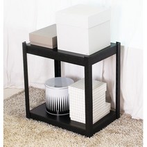 공구x 간편설치 블랙 2단 프레임선반 원룸꾸미기 주방수납