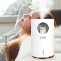 무드등가습기 귀여운 북극곰 애완 동물 가습기 700ML 대용량 초음파 아, 01 White