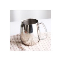 라운드 밀크저그 350ml 스텐 스팀피쳐 우유스팀기, 라운드 밀크저그 350ml 스텐 스