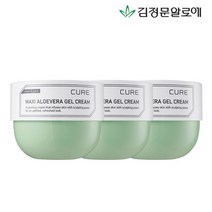 [김정문알로에] 큐어 알로에 수딩젤 크림 250ml 3개, 단품