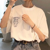 귀여운 캐릭터 박스티 여자 학생 10대 유니크 반팔 교복레이어드티 캐주얼티 여름 패션스타일 중 꾸안꾸룩 쇼핑몰 옷 오버핏 프린팅 티셔츠 박시핏 예쁜 간편외출 홈웨어룩 코디