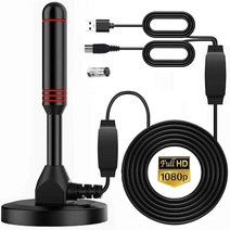 4KUHD USB TV안테나 수신기 지상파 디지털 신호 텔레비전 수신 안테나 실내/실외, 디지털 TV 신호 수신기*1, 고객직접설치, HDMI 케이블
