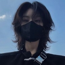 남자헤어스타일 울프컷 가발 자연스러운 내츄럴 남성 스타일, 베이지+케어액+스탠드