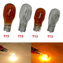 도어라이트 4조각 T15 W16W 921 955 자동차 회전 신호등 지우기 브레이크 반전 테일 안개 램프 전구 고휘도, 01 BA15S, 02 Amber