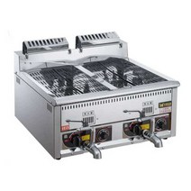 치킨 튀김기 온도조절 가스 프라이드 치킨 기계, 40L 크로스 튜브 천연 가스